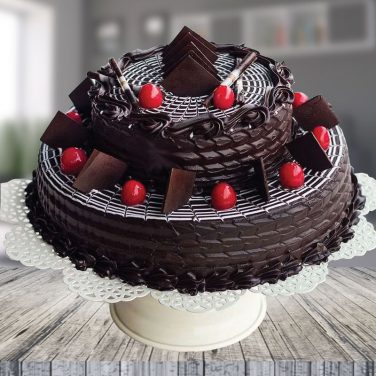 2 Tier Chocolate Truffle Cake