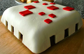 Minecraft Fondant cake
