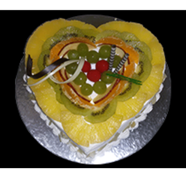 Heart Shape Fruit cake