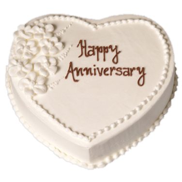 Heart Shaped Cake for Anniversary