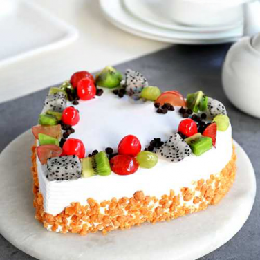 Heart Shape Fruit Cake