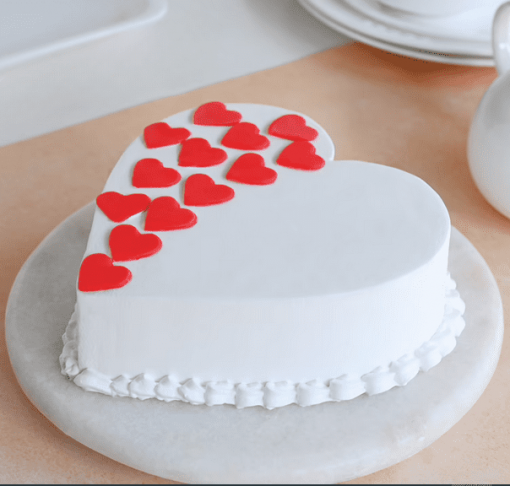 Heart Anniversary Cake