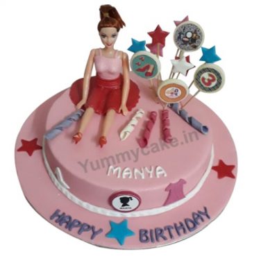 Barbie Doll Birthday Cake