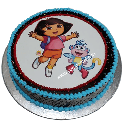 Order 2nd Birthday Dora Cake 3 Kg Online | IndiaCakes