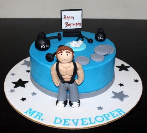 Gym Fondant Cake