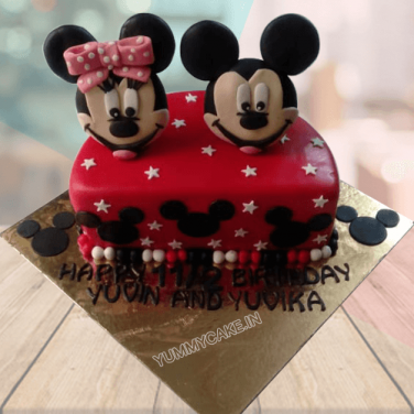 Teddy Theme Half Cake