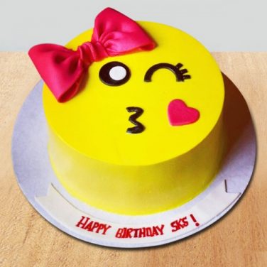 Girl Birthday Emoji Cake