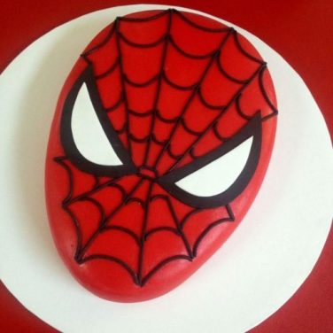 Spiderman Face Cake