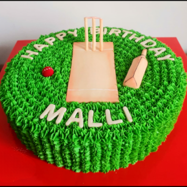 Fresh Cream Cricket Theme Cake