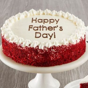 Fathers Day Red Velvet Cake