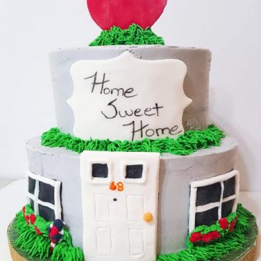 2 Tier Sweet Home Cake