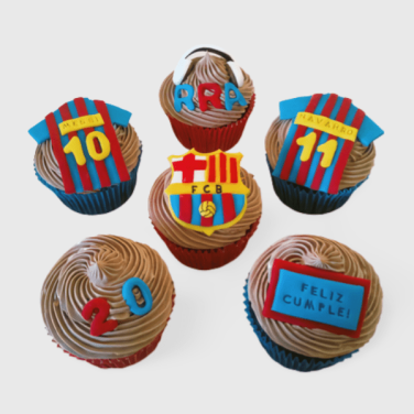 Football Theme Cupcakes (Set of 6)