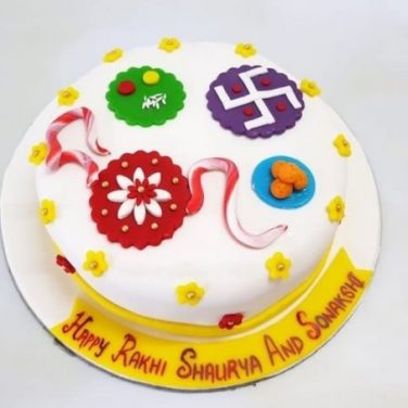 Fondant Rakhi Cake