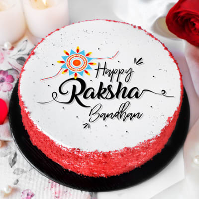 Raksha Bandhan Velvet Cake