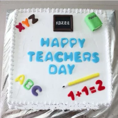 Simple Teachers Day Cake