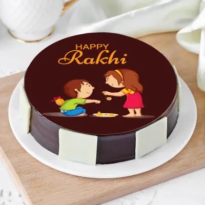 Tasty Rakhi Photo Cake
