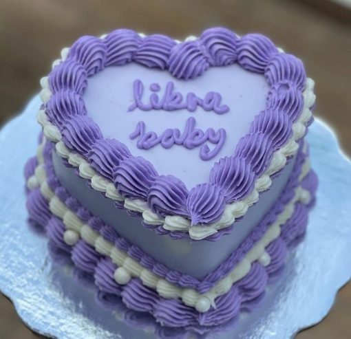 Blue Heart Shape Cake Online | CakeNBake Noida