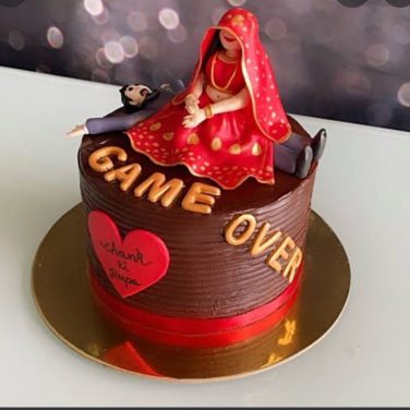 Game Over Cake for Bride