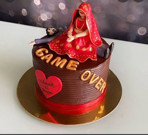 Game Over Cake for Bride