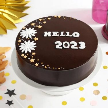 Hello 2023 Chocolate Cake
