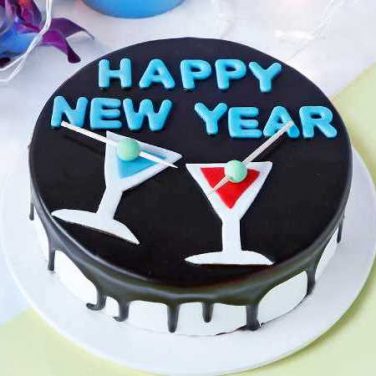 New Year Celebration Cake