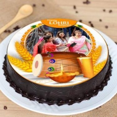 Lohri Photo Cake