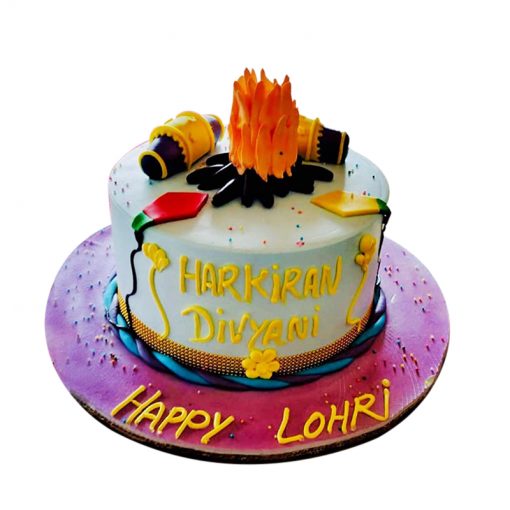 Lohri Theme Cake