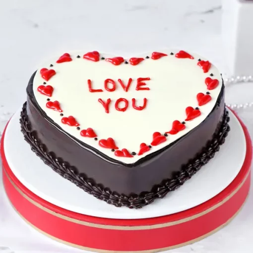 Expressive Love Heart Cake