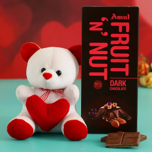 Fruit N Nut Dark Chocolate with Teddy Bear