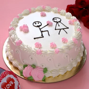 Sweet Proposal Cake