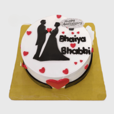 Bhaiya Bhabhi Anniversary Cake