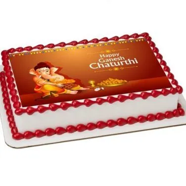 Ganesh Chaturthi Photo Cake